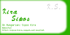 kira sipos business card